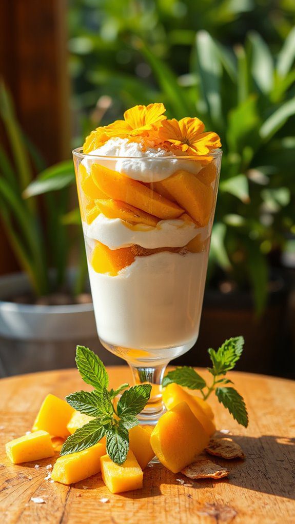 tropical healthy dessert delight