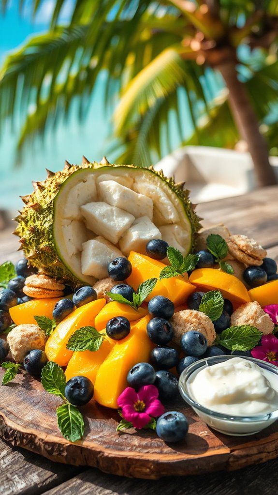 tropical soursop fruit salad