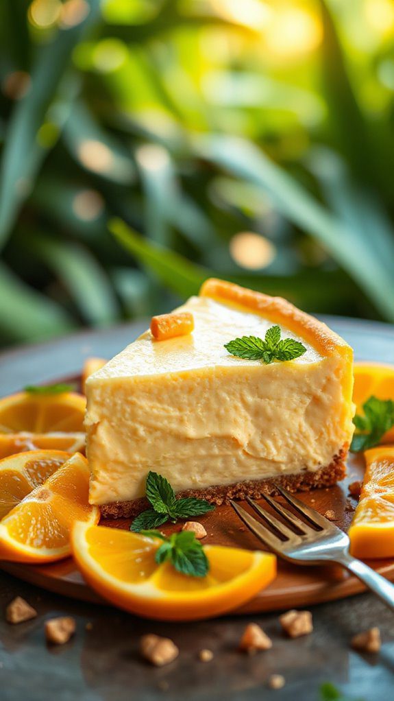 tropical starfruit cheesecake delight
