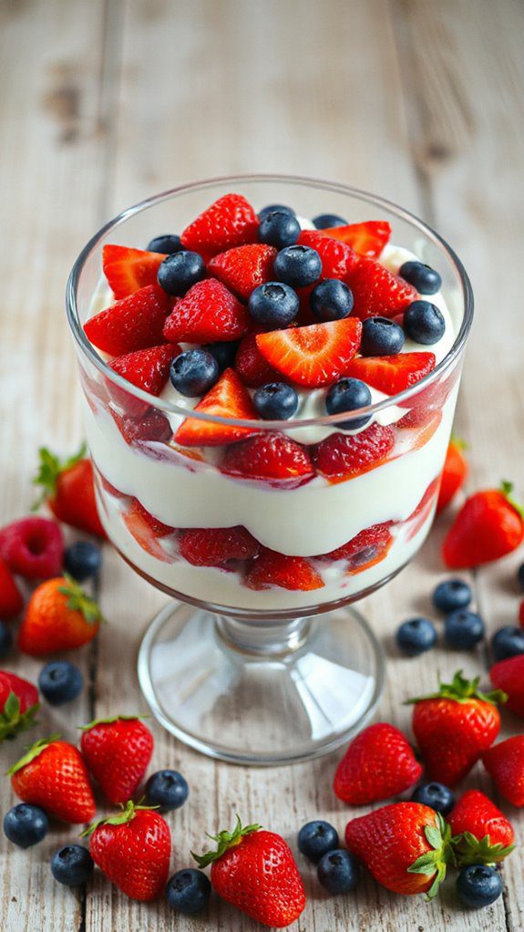 vibrant patriotic berry layers