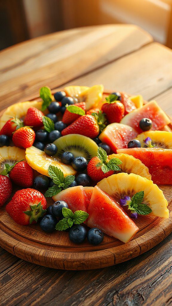 vibrant summer fruit spread