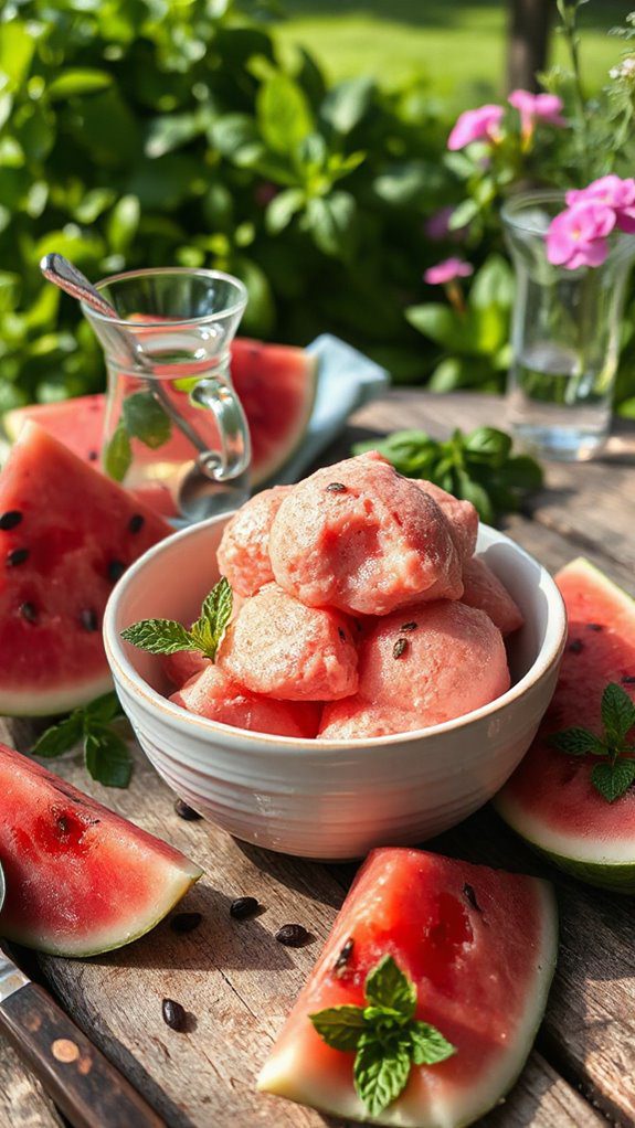 watermelon einkorn sorbet delight
