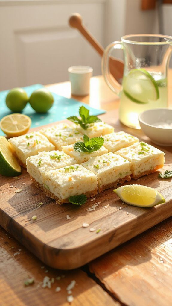 zesty gluten free coconut bars