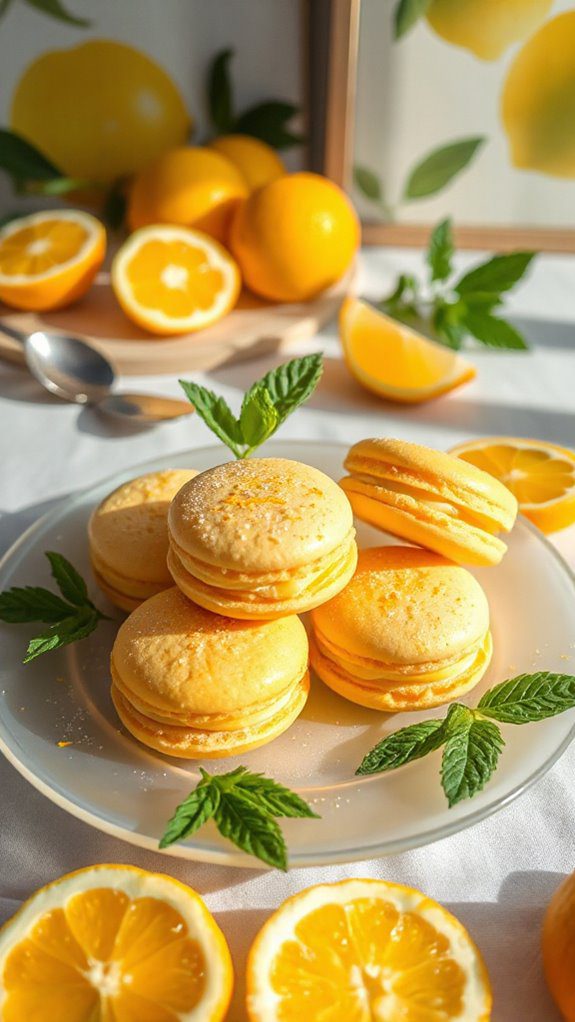 zesty yuzu filled macarons zesty yuzu filled macarons
