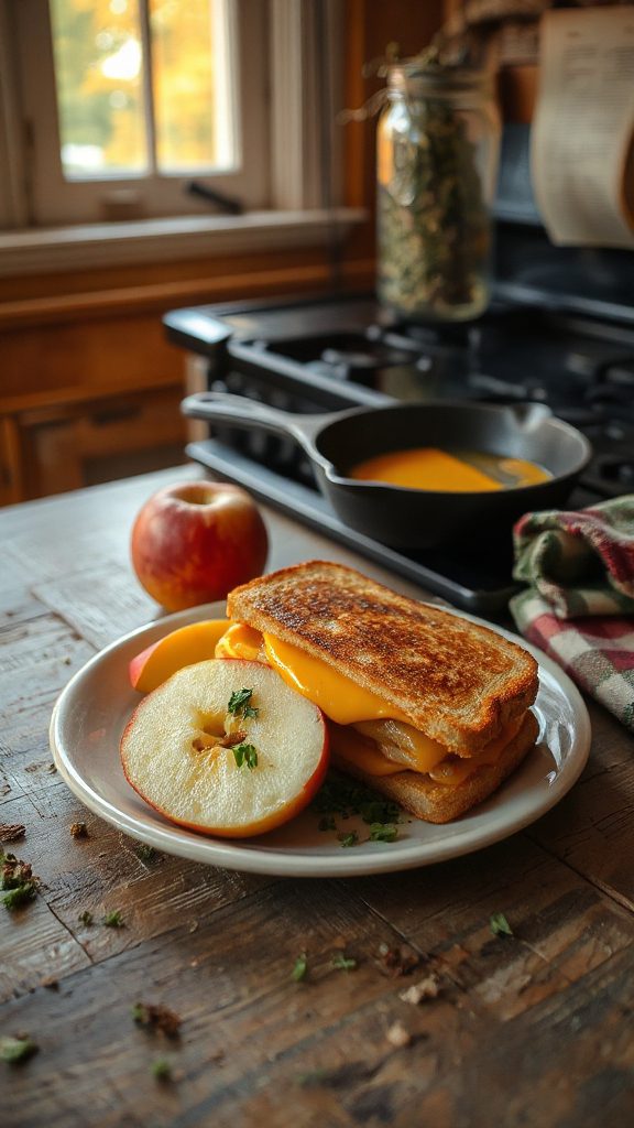 apple cheddar grilled cheese