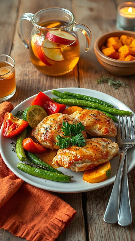 apple cider chicken dinner