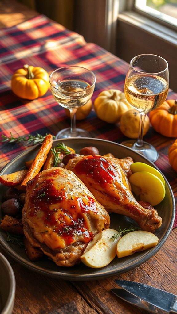 apple cider glazed chicken