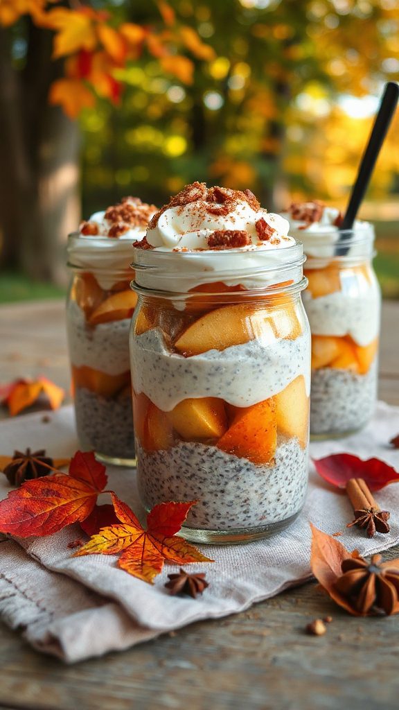 apple cinnamon chia parfait