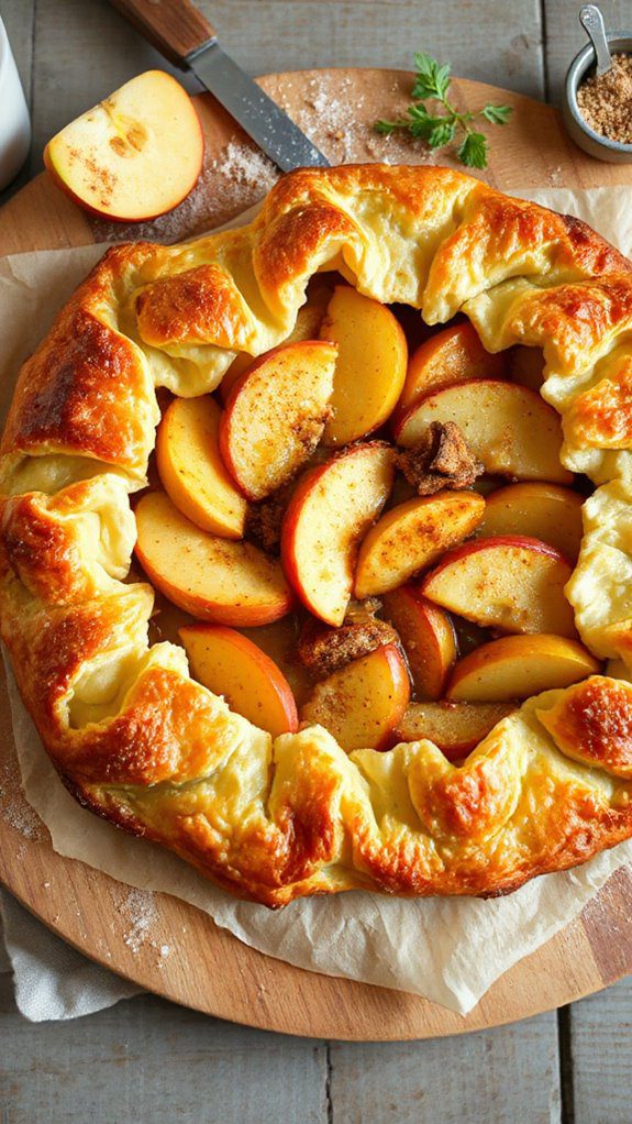assemble rustic apple galette