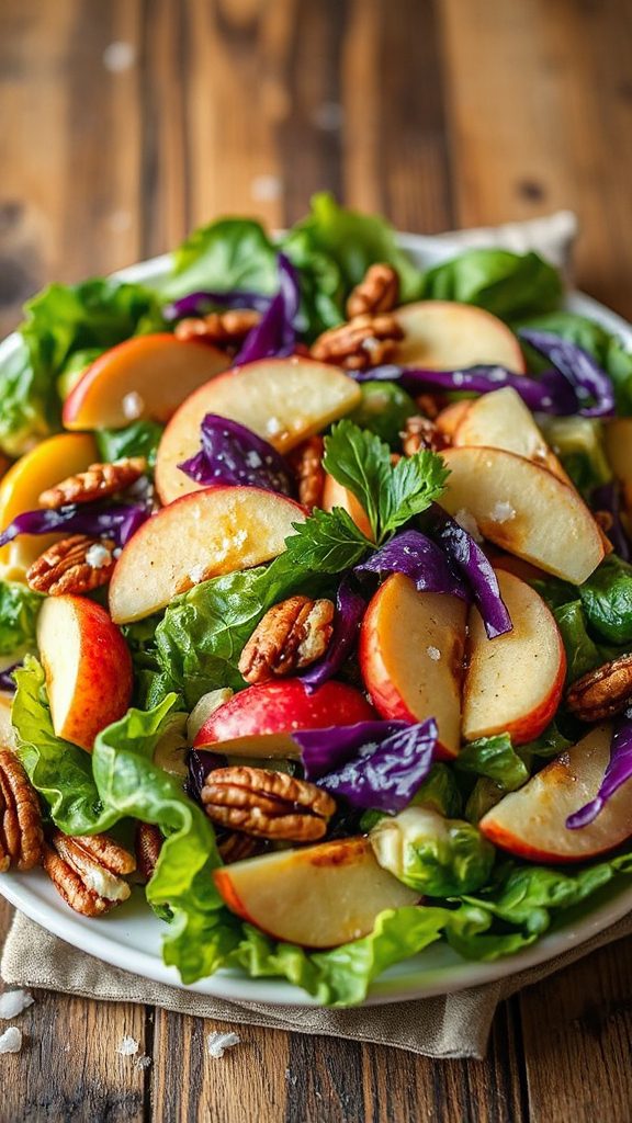 autumn apple sprout salad autumn apple sprout salad