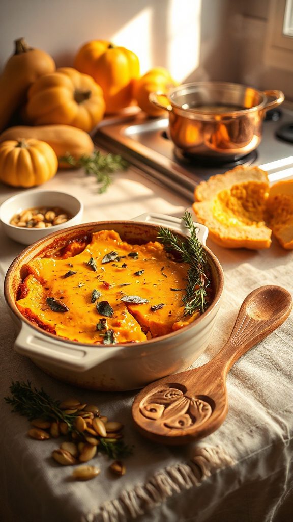 autumn butternut squash casserole autumn butternut squash casserole
