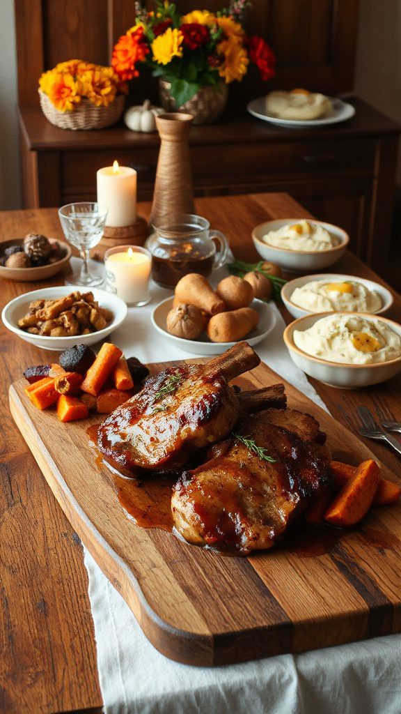 autumn flavors in pork