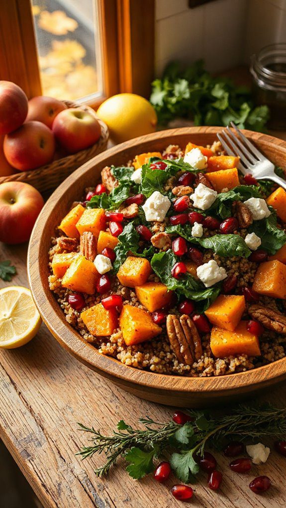 autumn flavors in salad