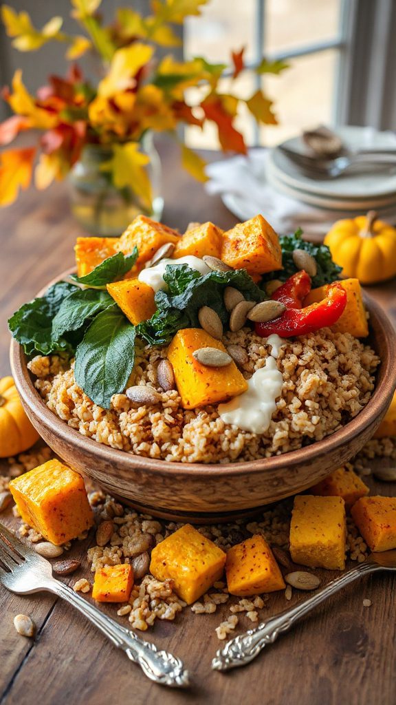 autumn harvest grain bowl autumn harvest grain bowl