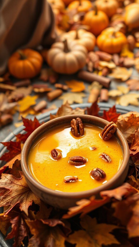 autumn inspired creamy dessert