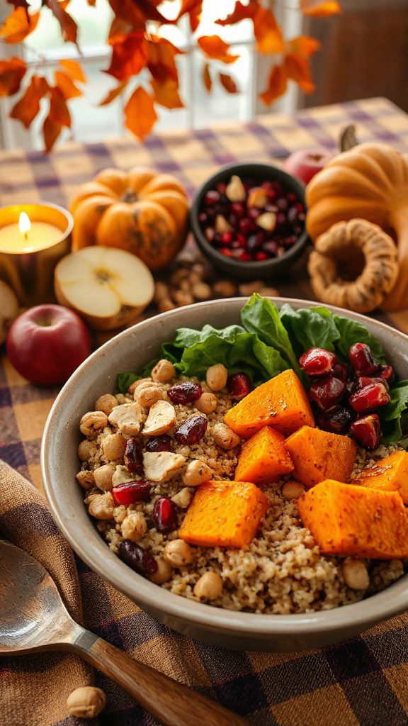 autumn inspired nutritious buddha bowl