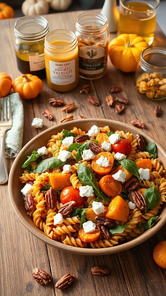 autumn inspired pasta salad recipe