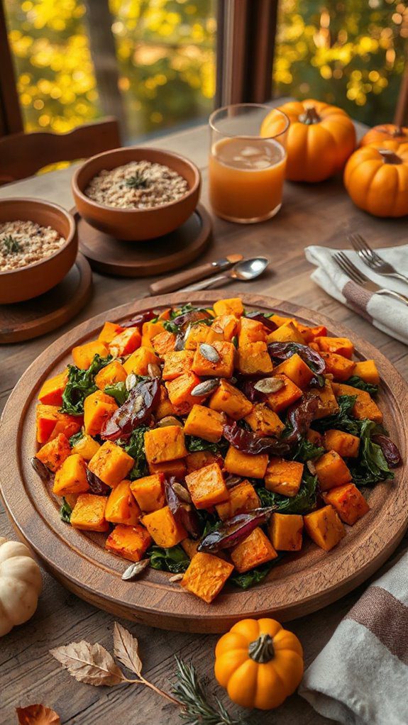 autumn inspired vegetable stir fry