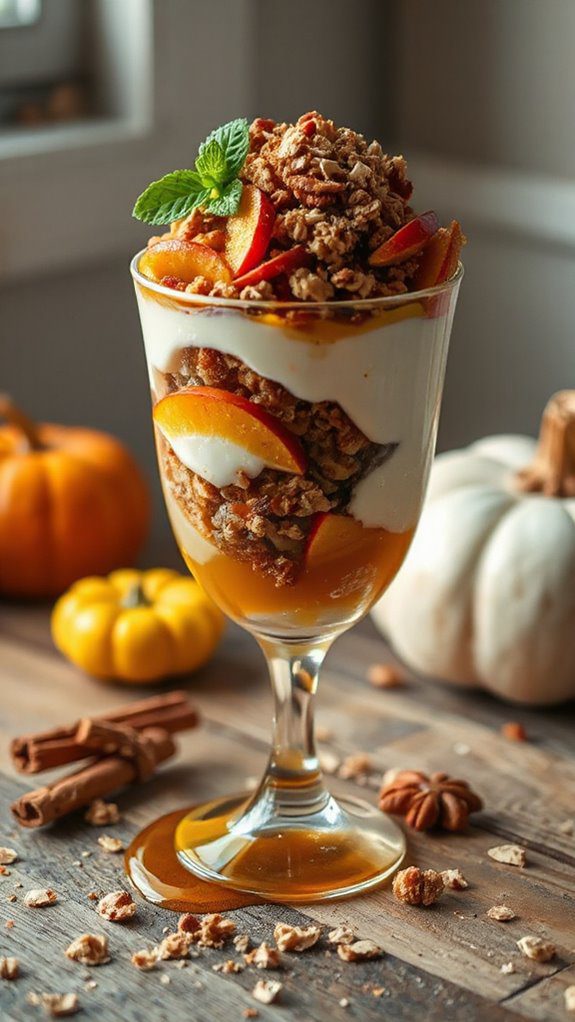 autumn inspired yogurt parfait recipe autumn inspired yogurt parfait recipe