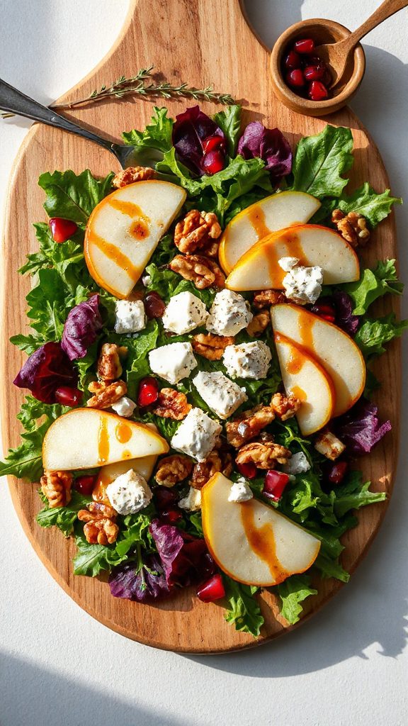 autumn pear harvest salad