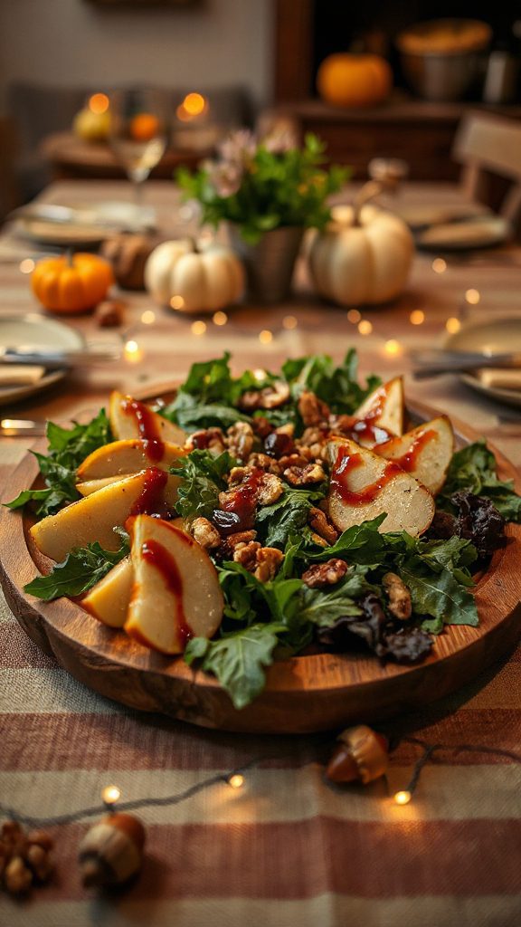 autumn pear walnut salad autumn pear walnut salad