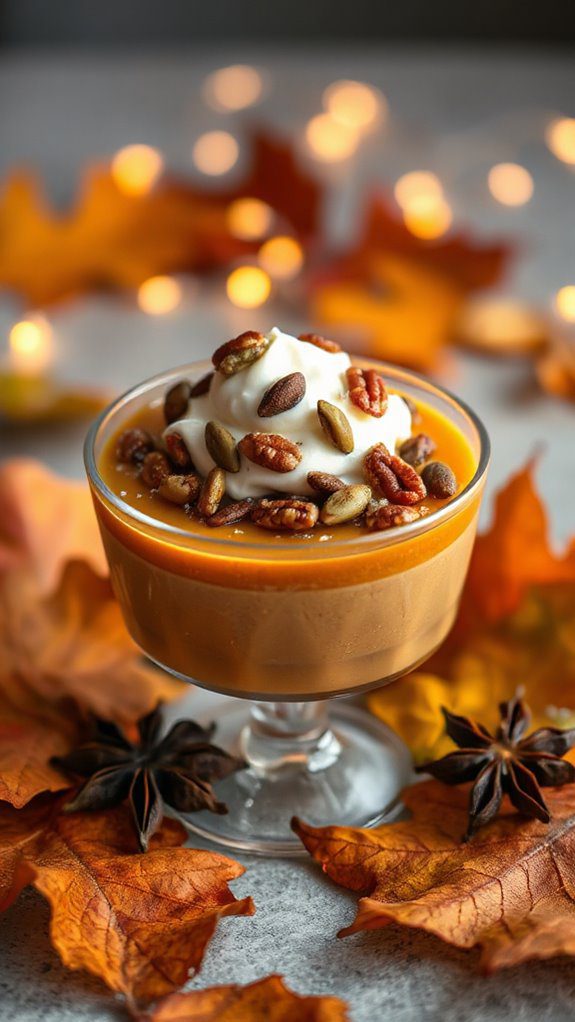 autumn pumpkin panna cotta