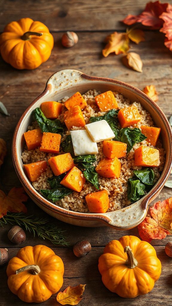 autumn quinoa vegetable casserole autumn quinoa vegetable casserole