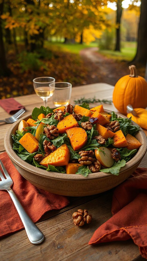 autumn roasted pumpkin salad