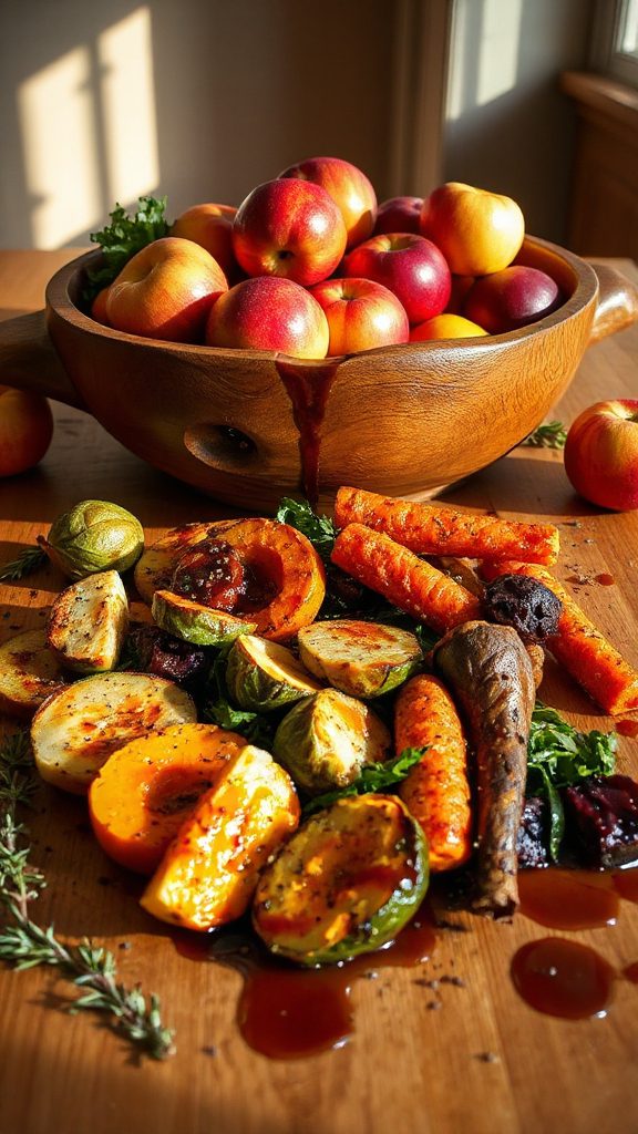 autumn roasted vegetable dish autumn roasted vegetable dish