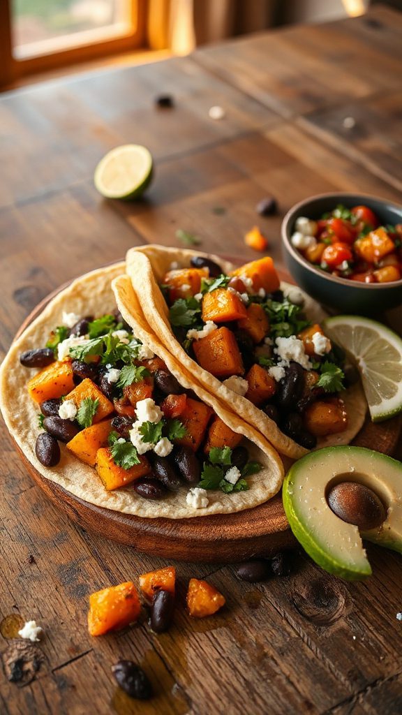 autumn tacos with squash