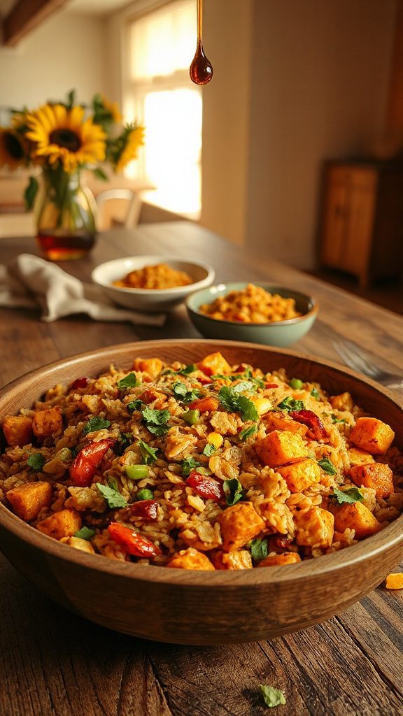 autumn vegetable fried rice