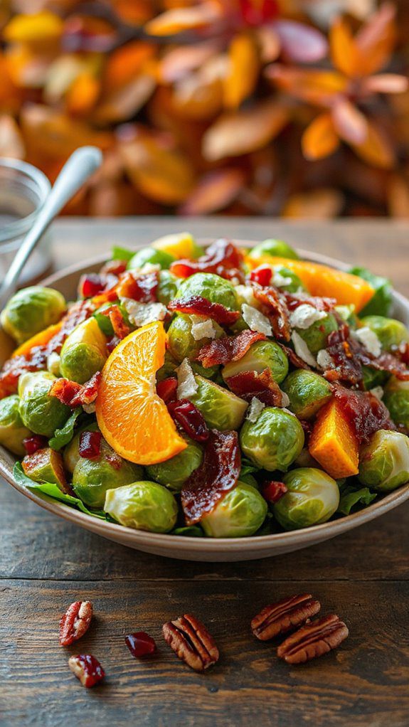 bacon parmesan brussels sprouts salad