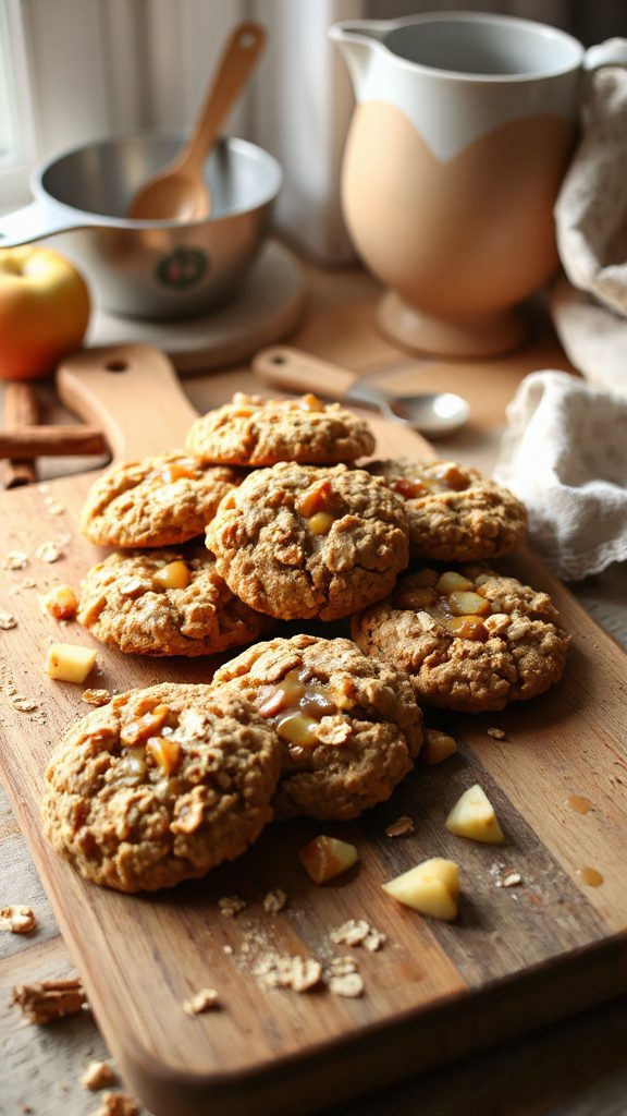 bake oatmeal caramel apple cookies