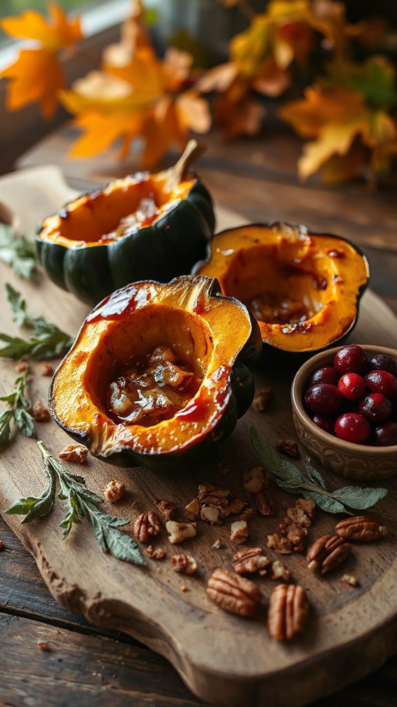 baked acorn squash dish