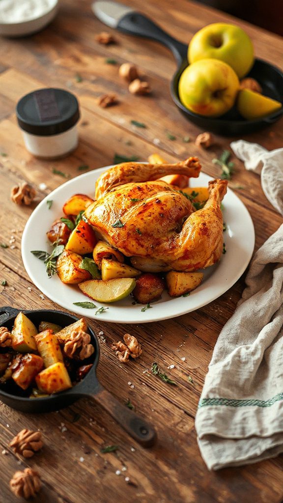 baked chicken with apples