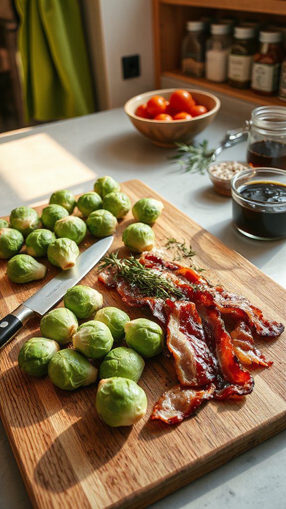 balsamic roasted brussels sprouts skewers