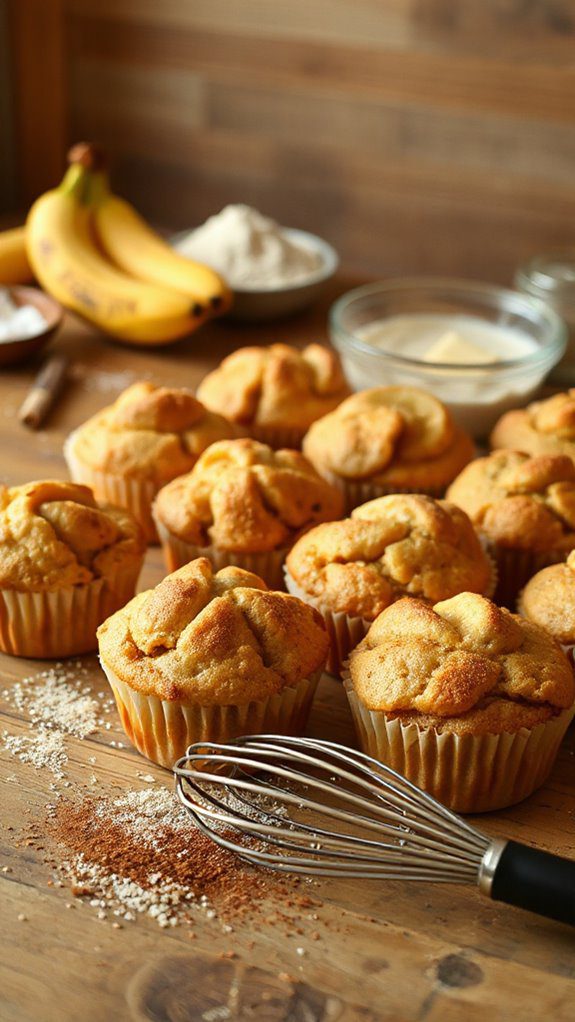 banana bread muffin tops