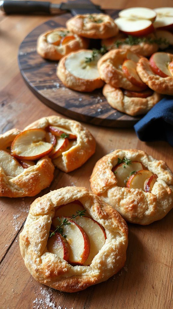 bite sized apple brie tarts
