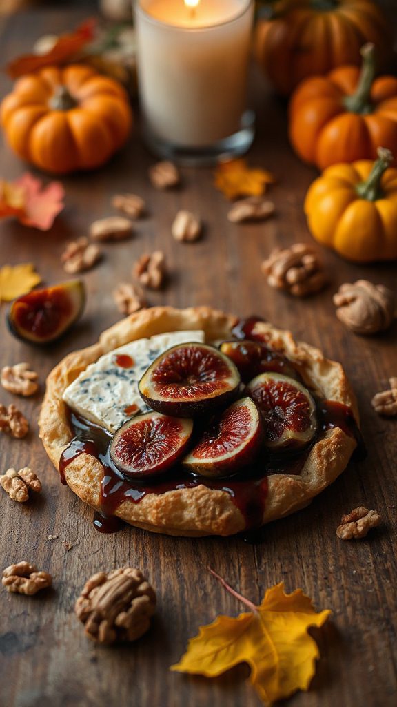 blue cheese fig walnut tart