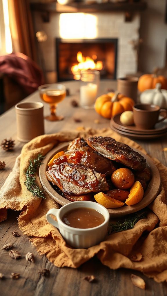 braised pork with apple cider braised pork with apple cider