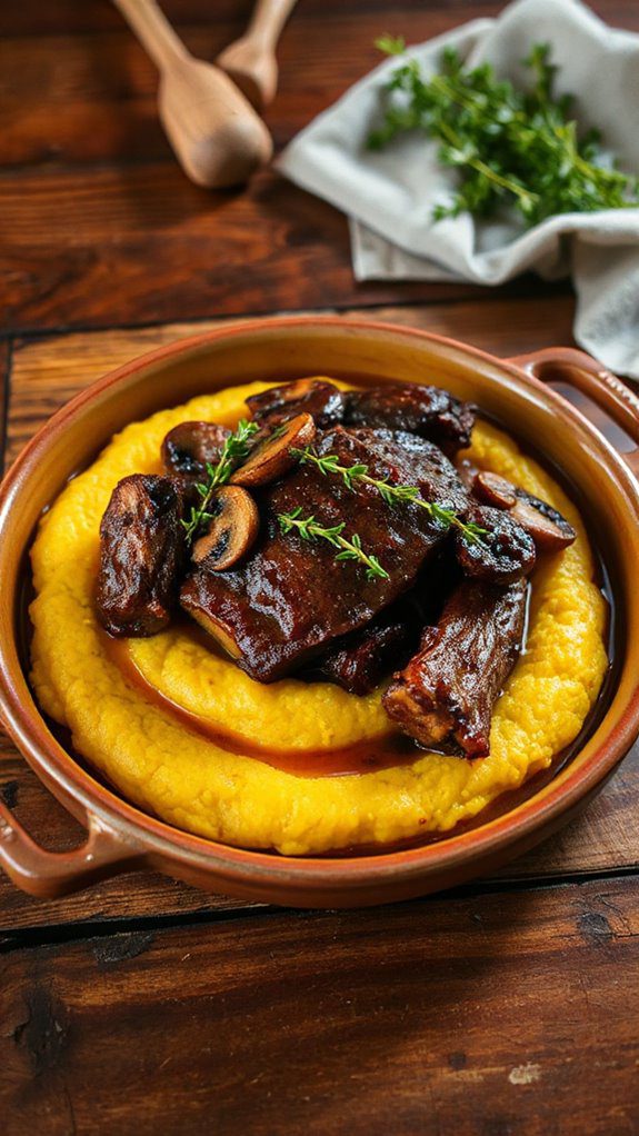 braised short ribs polenta