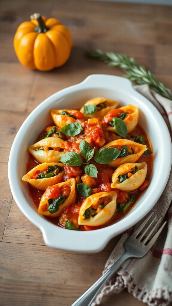 butternut squash stuffed shells butternut squash stuffed shells