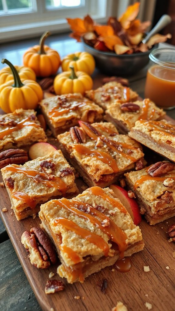 caramel apple dessert bars