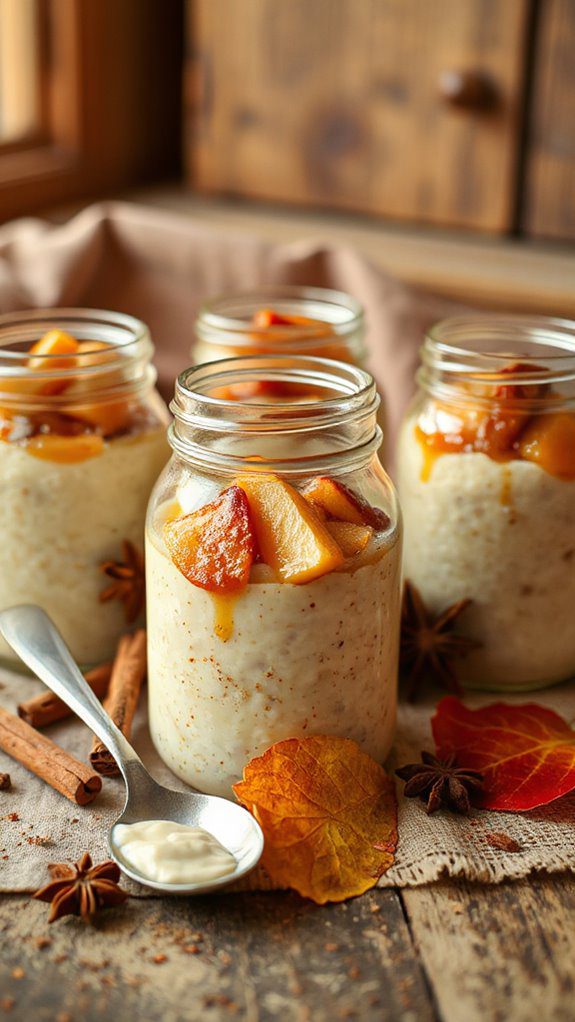 caramelized pear rice pudding