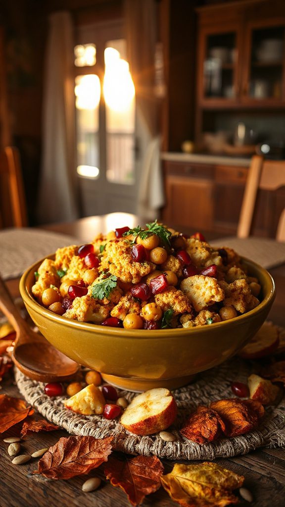 cauliflower chickpea curry salad cauliflower chickpea curry salad