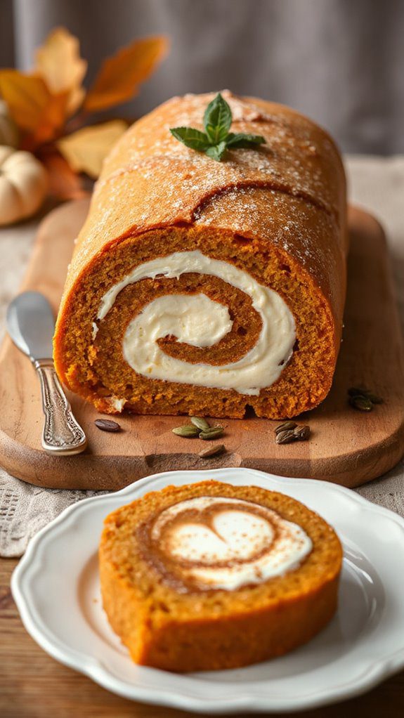 cheesecake filled pumpkin roll cheesecake filled pumpkin roll