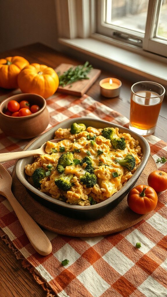 cheesy broccoli rice bake