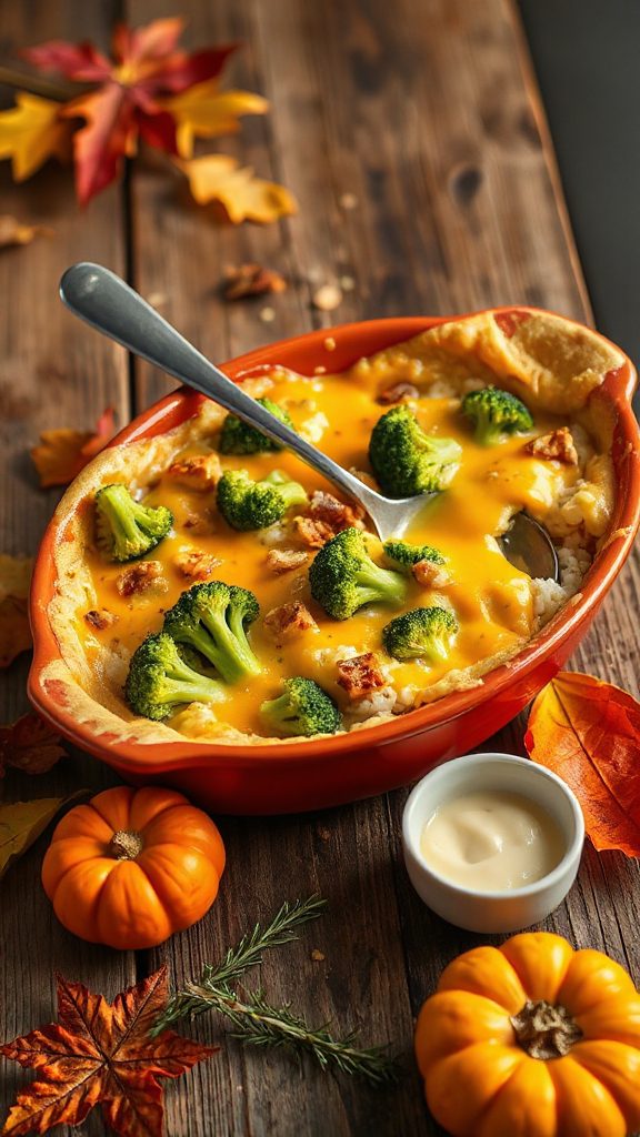 cheesy broccoli rice casserole