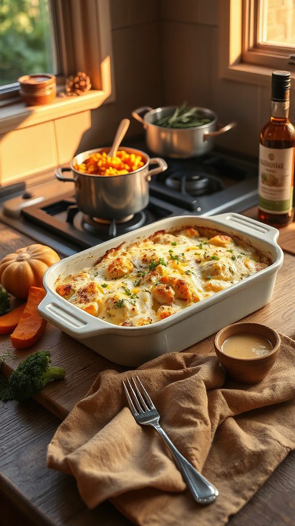 cheesy cauliflower bake delight