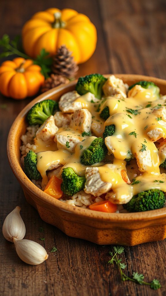 cheesy chicken broccoli bake